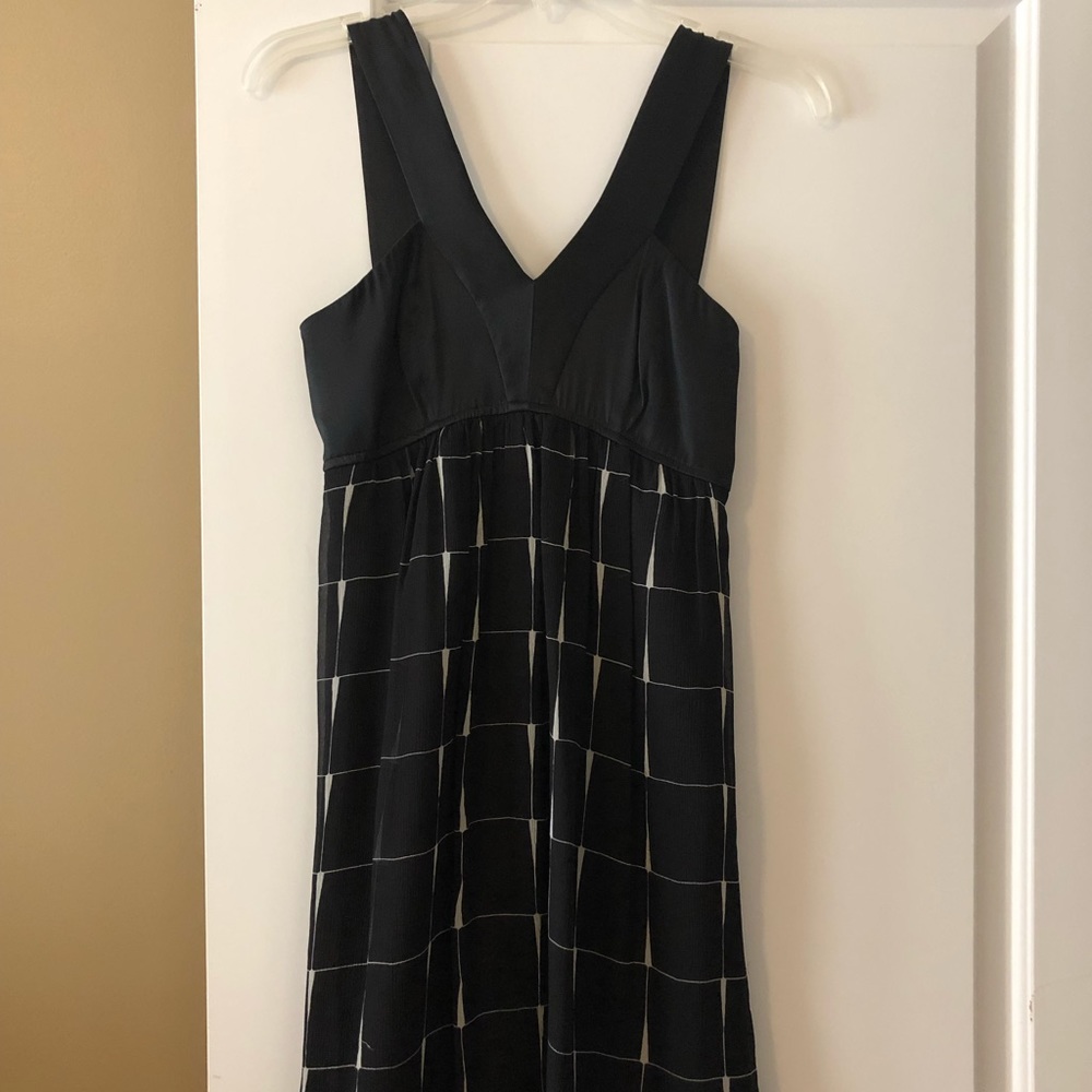 Deep V Black Dress in Size XS